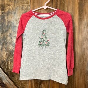 Baseball style Christmad tee